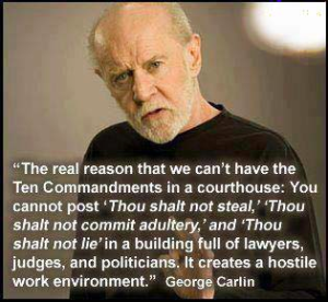 GEORGE CARLIN: RARELY A MAN TO CRACK A JOKE.