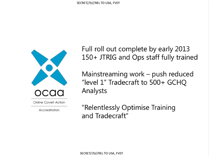 JTRIG OPERATIVES 2013 TARGETS